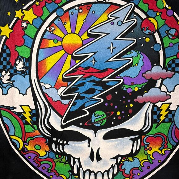 Grateful Dead 🌈 “Psychedelic Space Skull” Long Sleeve Tee – Size L - Picture 4 of 4